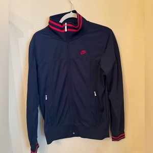 Nike Zip Up Jacket Blue/Red Size Small EUC